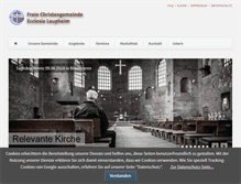 Tablet Screenshot of ecclesia-laupheim.de